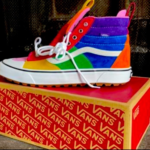 Vans | Shoes | Vans Sk8 Hi Mte Rainbow High Top Sneakers | Poshmark